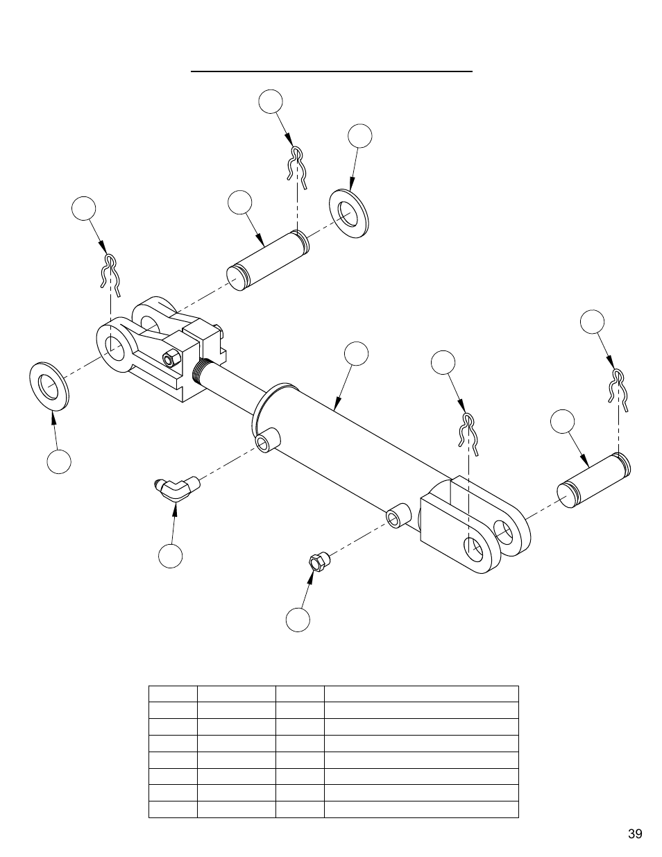 Hydraulic cylinder assembly | Diamond Products CC7070 User Manual | Page 39 / 88