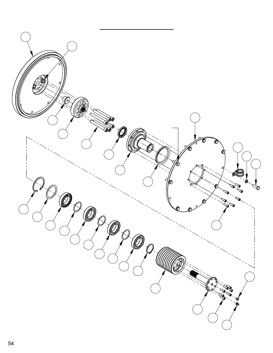 Pto assembly | Diamond Products CC7070 User Manual | Page 54 / 88