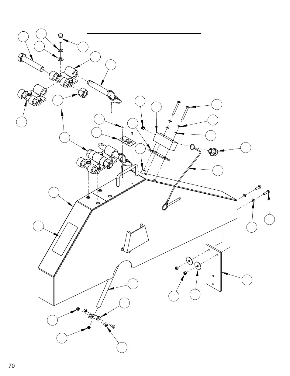 26" blade guard assembly, 26” blade guard assembly | Diamond Products CC7070 User Manual | Page 70 / 88