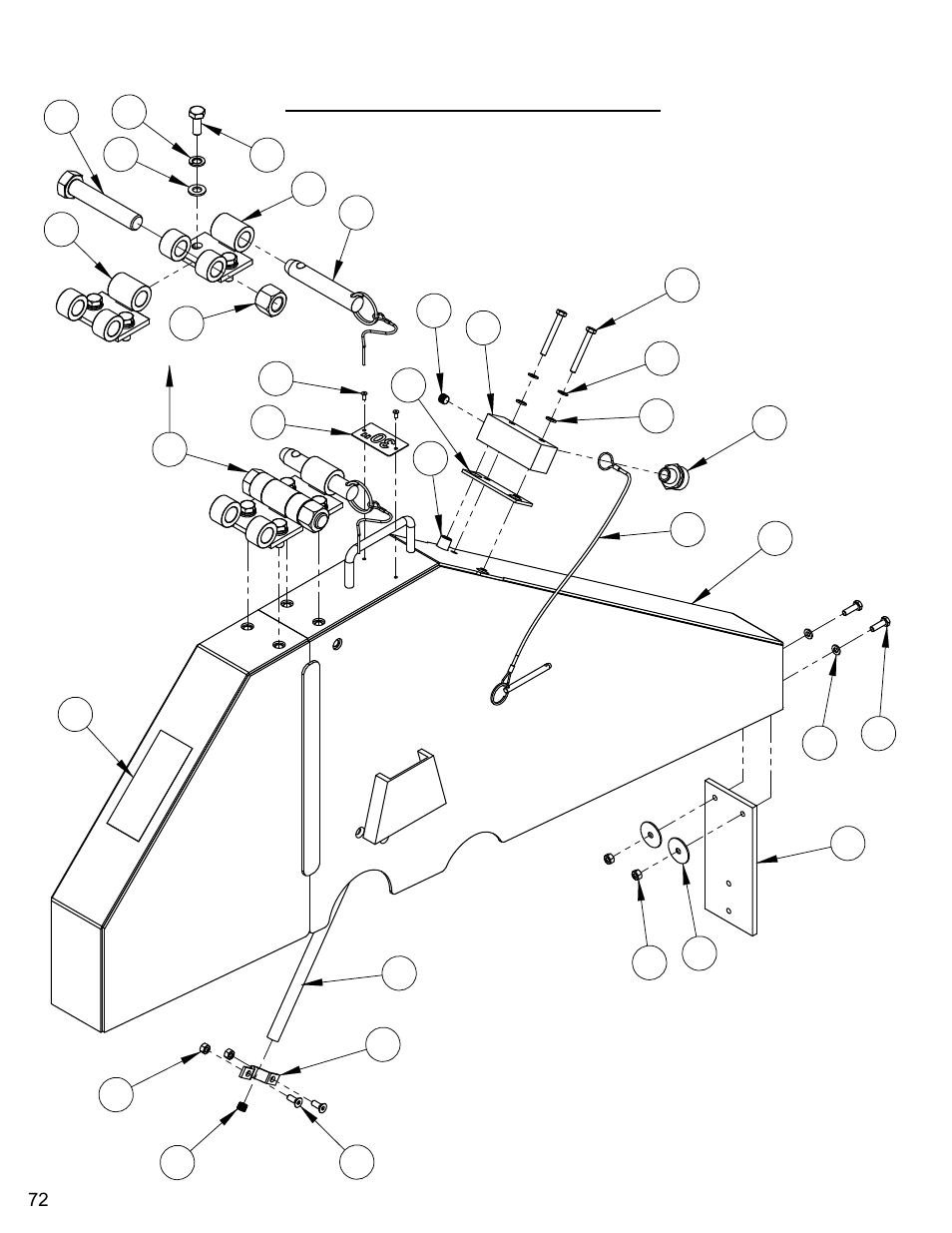 30" blade guard assembly, 30” blade guard assembly | Diamond Products CC7070 User Manual | Page 72 / 88