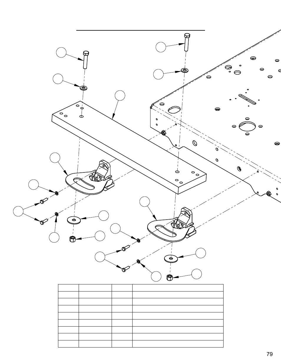 Optional weight kit (55 pounds) | Diamond Products CC7070 User Manual | Page 79 / 88