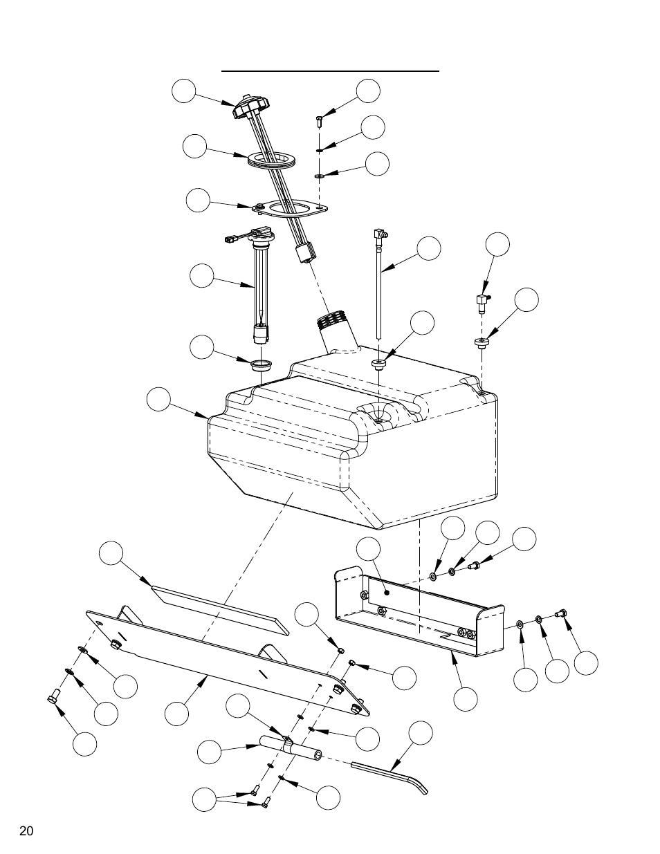 Fuel tank assembly | Diamond Products CC7074 User Manual | Page 20 / 92