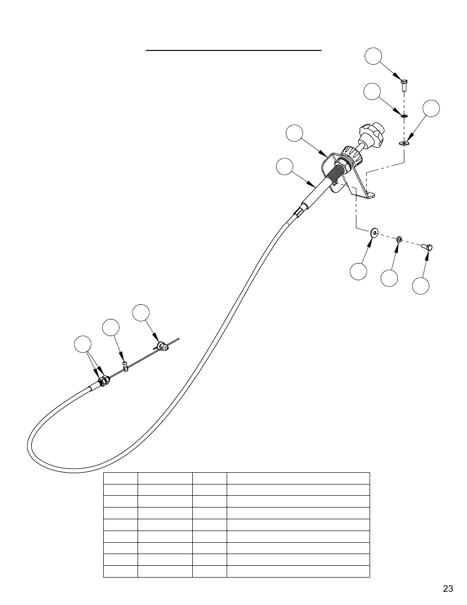 Throttle cable assembly | Diamond Products CC7074 User Manual | Page 23 / 92