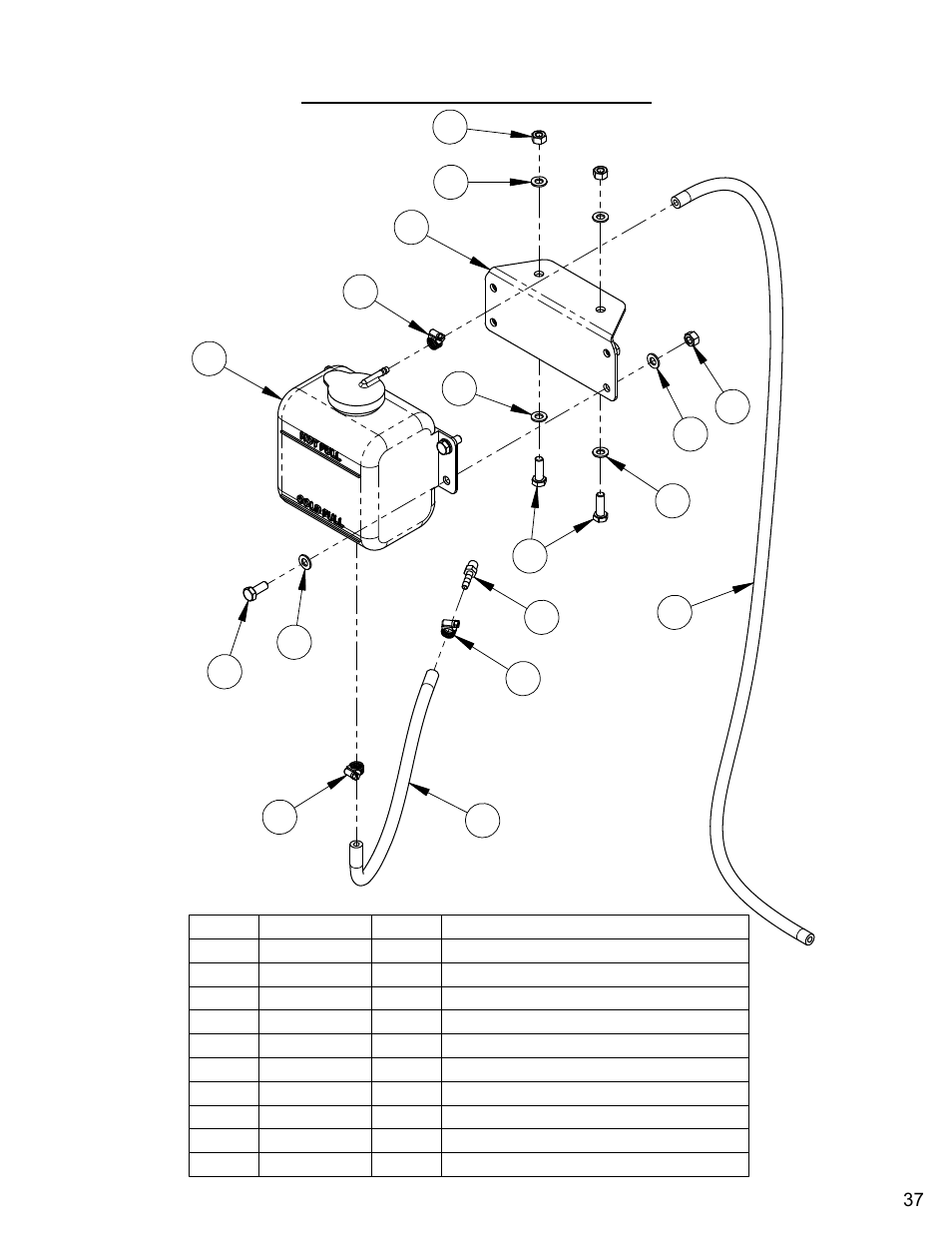 Coolant tank assembly | Diamond Products CC7074 User Manual | Page 37 / 92