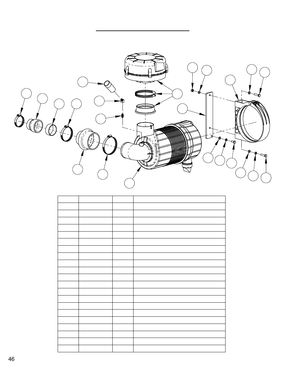 Air intake assembly | Diamond Products CC7074 User Manual | Page 46 / 92