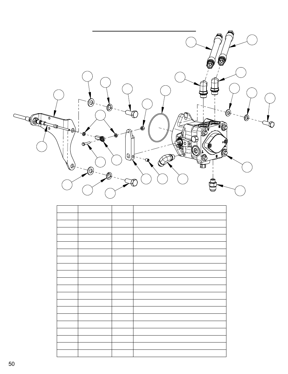 Hydro pump assembly | Diamond Products CC7074 User Manual | Page 50 / 92