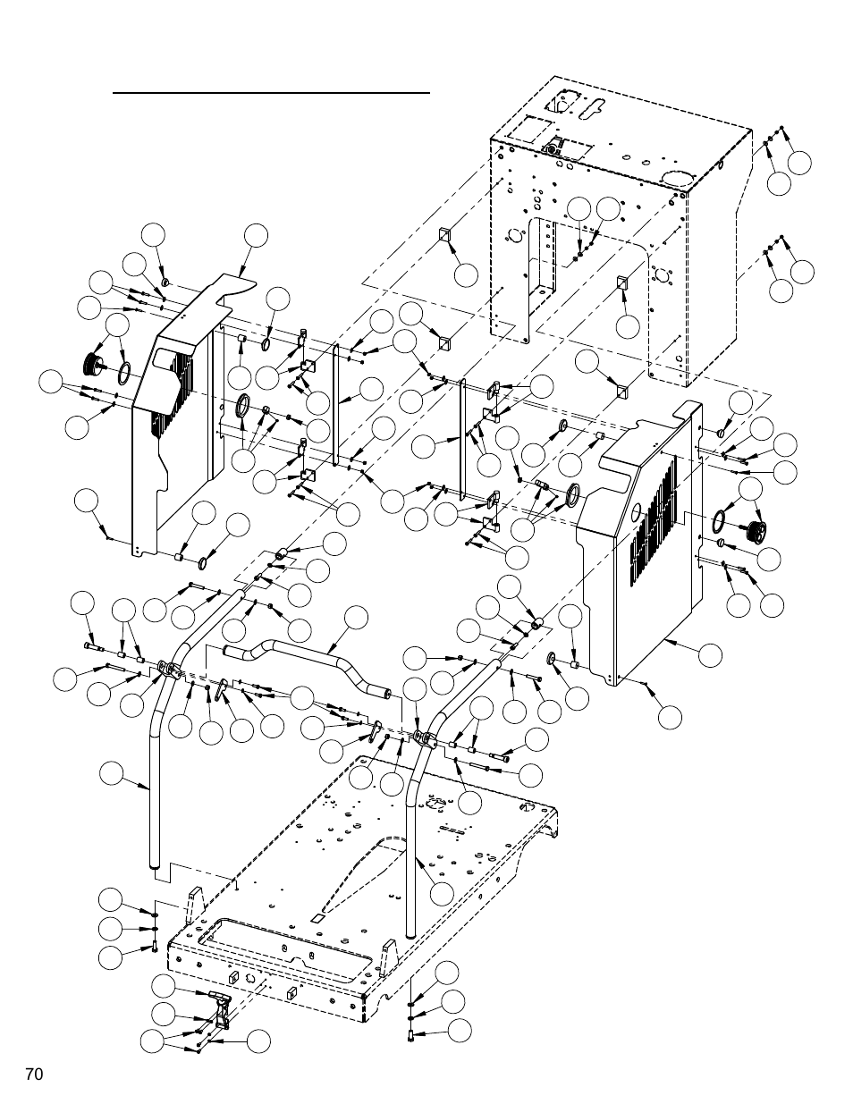 Frame panel assembly | Diamond Products CC7074 User Manual | Page 70 / 92
