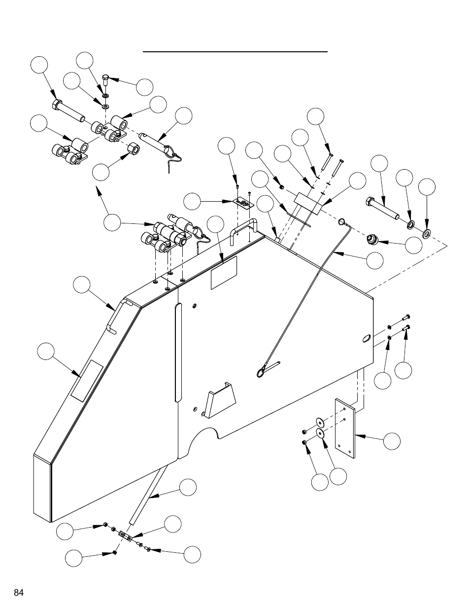 48" blade guard assembly, 48” blade guard assembly | Diamond Products CC7074 User Manual | Page 84 / 92