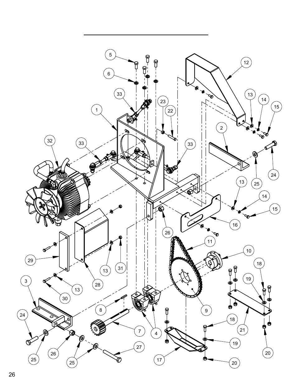 Rear drive assembly, Rear drive assembly (eaton) | Diamond Products CC7172 User Manual | Page 26 / 80