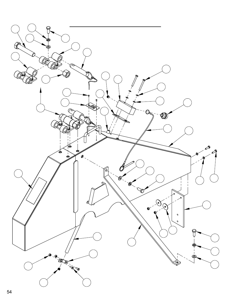 30" blade guard assembly, 30” blade guard assembly | Diamond Products CC7172 User Manual | Page 54 / 80