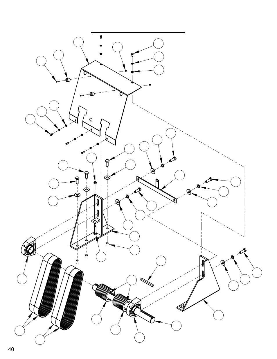 Jackshaft assembly | Diamond Products CC7272 User Manual | Page 40 / 80