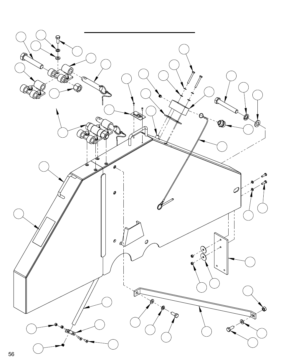 42" blade guard assembly, 42” blade guard assembly | Diamond Products CC7272 User Manual | Page 56 / 80