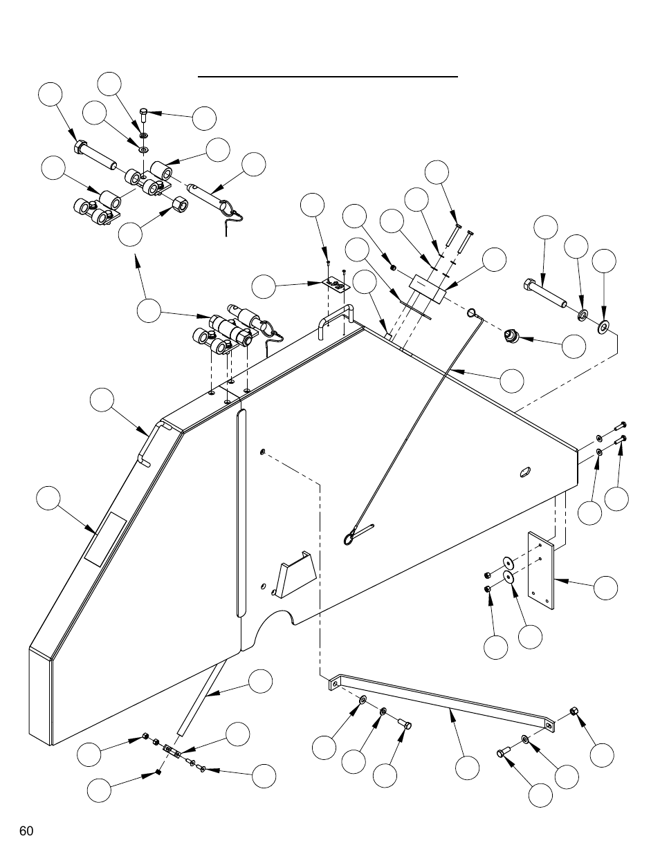 54" blade guard assembly, 54” blade guard assembly | Diamond Products CC7272 User Manual | Page 60 / 80