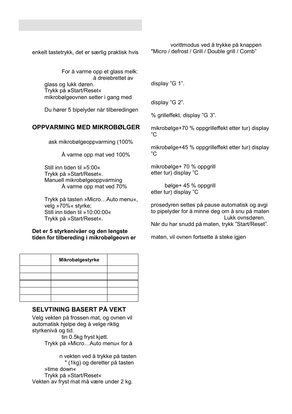 Brukerinstruksjoner | Gorenje GMO-25 Ora Ito User Manual | Page 130 / 169