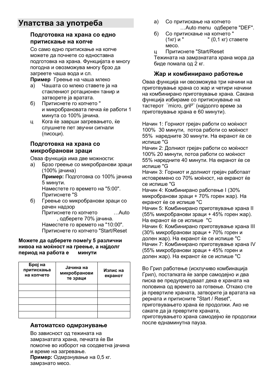 Упатства за употреба | Gorenje GMO-25 Ora Ito User Manual | Page 29 / 169