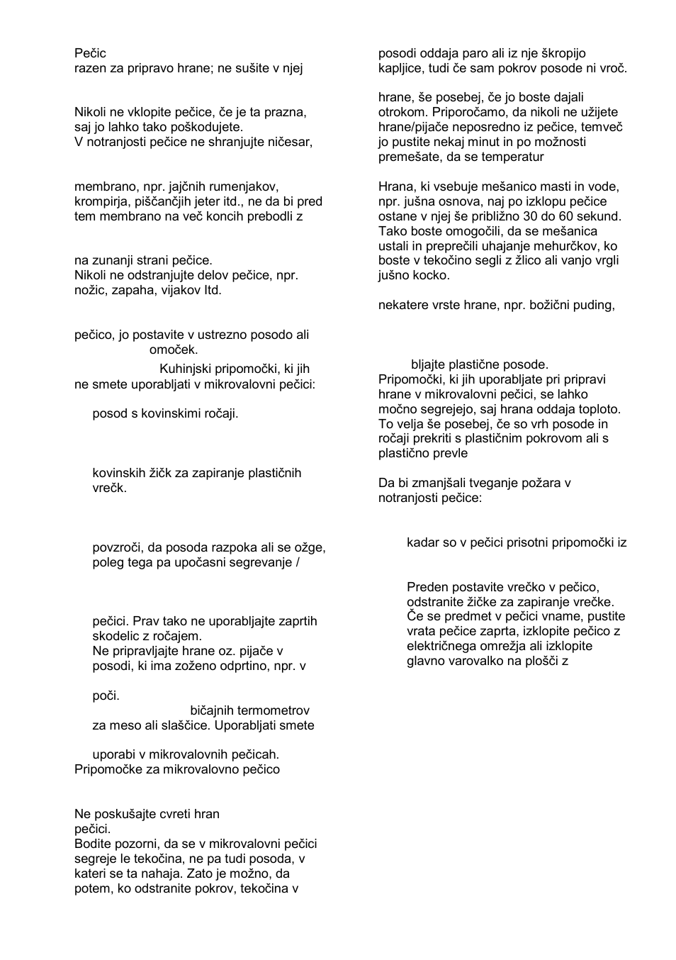 Gorenje GMO-25 Ora Ito User Manual | Page 5 / 169