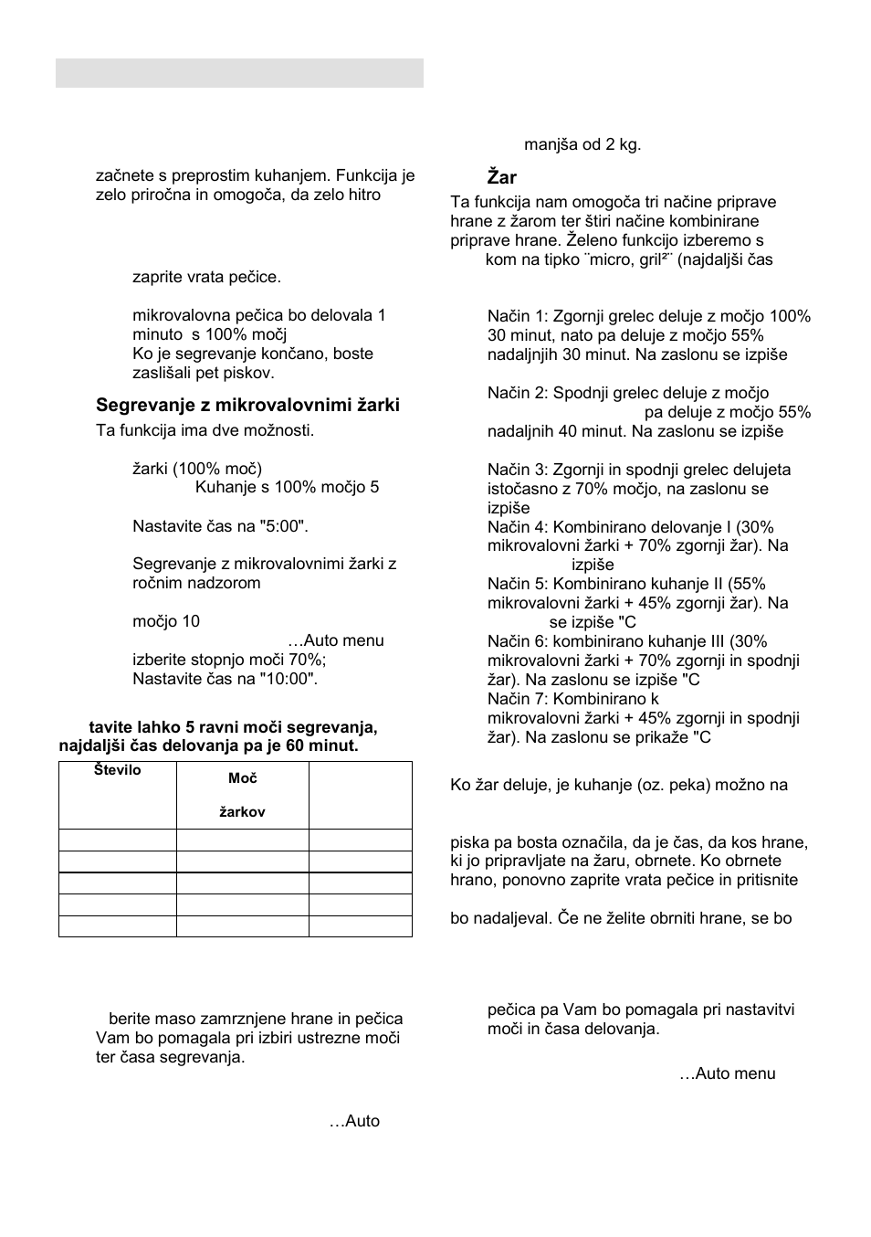 Navodila za upravljanje | Gorenje GMO-25 Ora Ito User Manual | Page 7 / 169