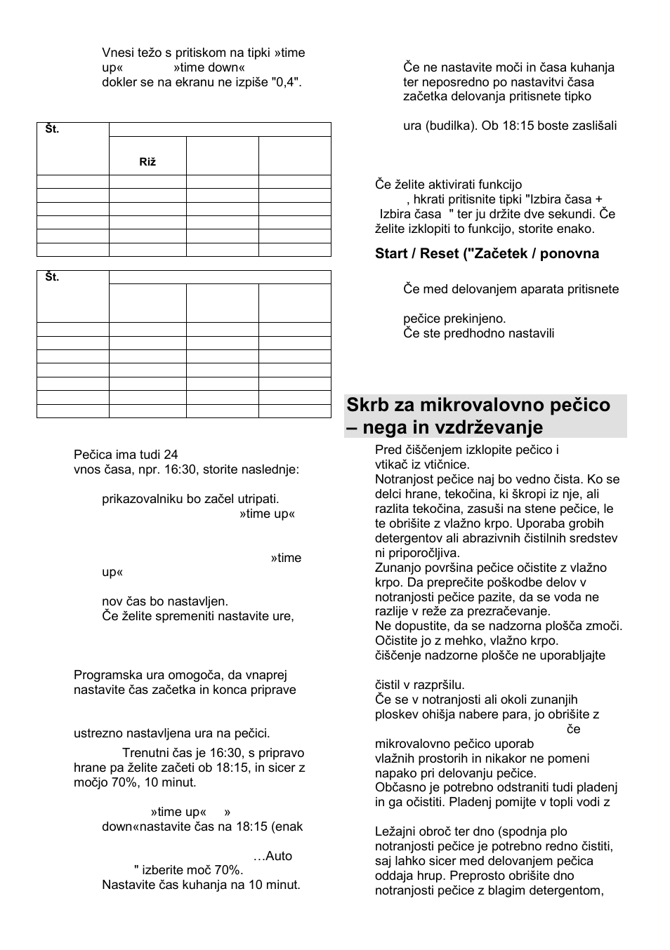 Skrb za mikrovalovno peĉico – nega in vzdrņevanje | Gorenje GMO-25 Ora Ito User Manual | Page 8 / 169