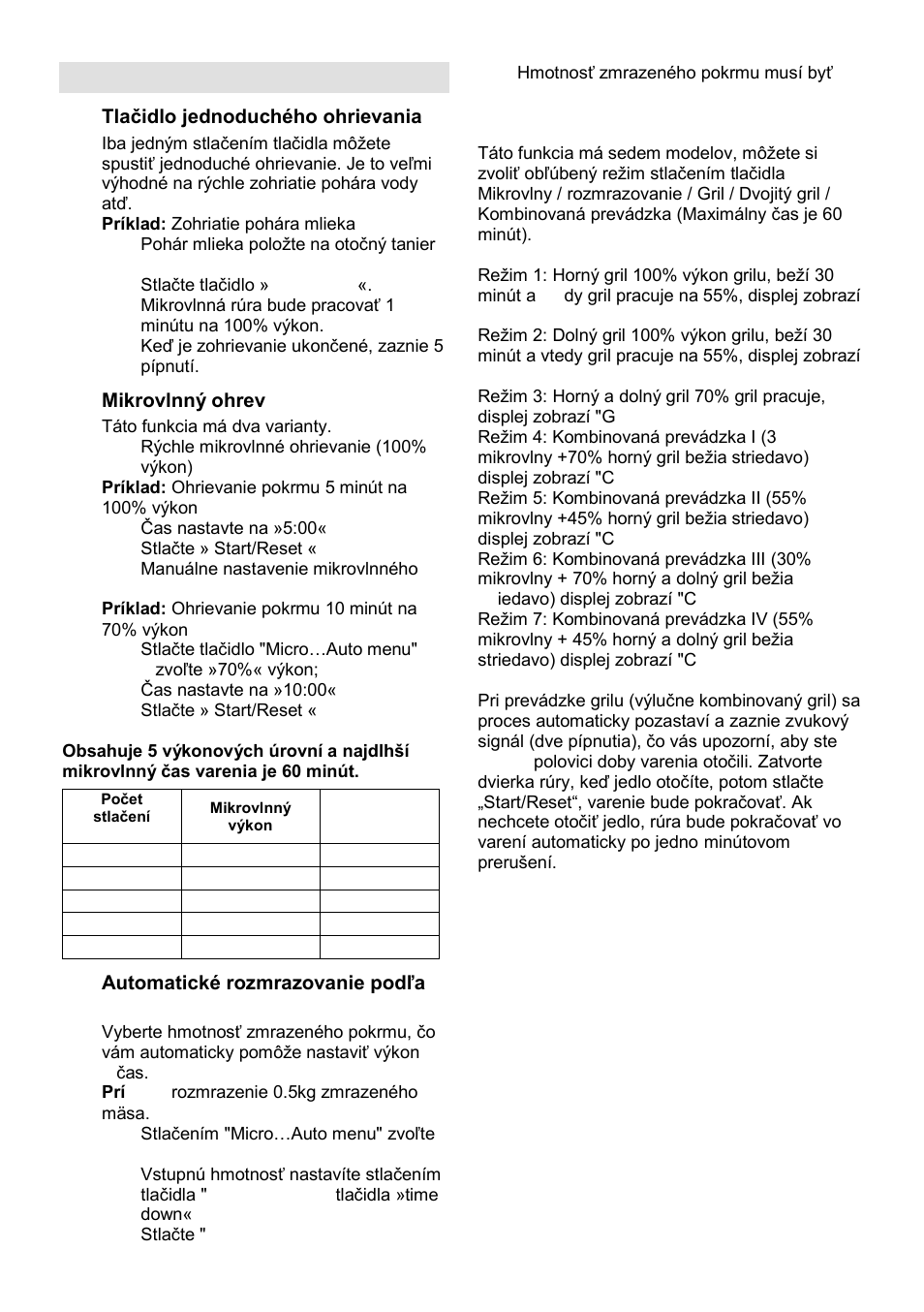 Pokyny k obsluhe | Gorenje GMO-25 Ora Ito User Manual | Page 80 / 169