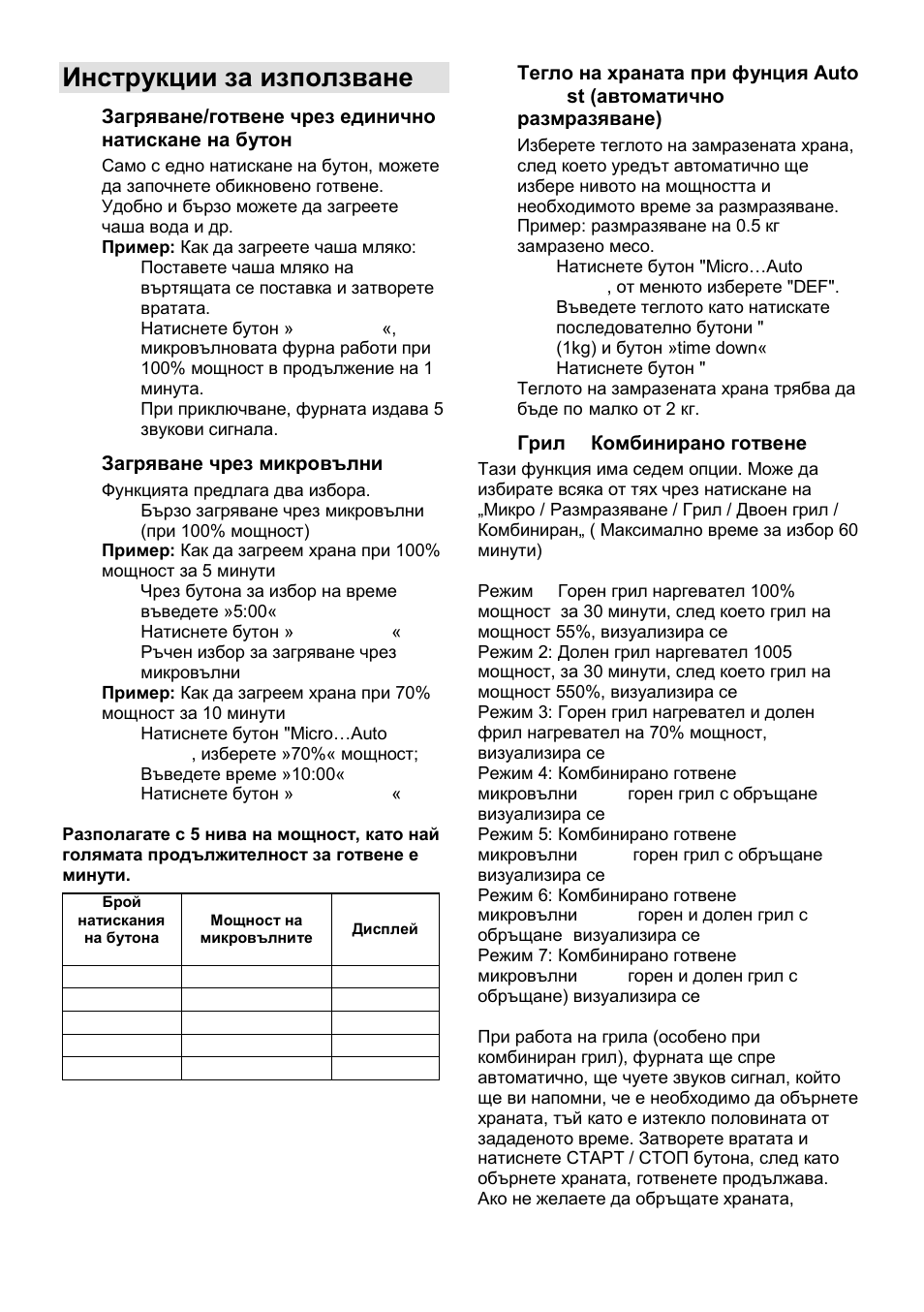 Инструкции за използване | Gorenje GMO-25 Ora Ito User Manual | Page 95 / 169