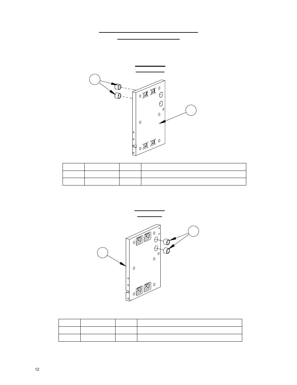 12_carriage plate assm right and l, Carriage plate assembly – right and left side, M-6 carriage plate assemblies right and left side | Diamond Products M-6 User Manual | Page 12 / 24