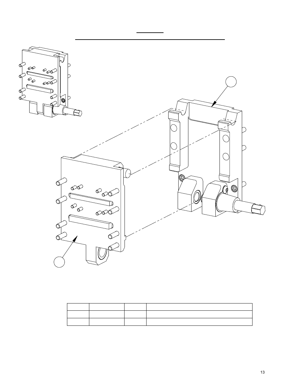 13_ qd motor mount assmbly, Quick disconnect motor mount assembly | Diamond Products M-6 User Manual | Page 13 / 24