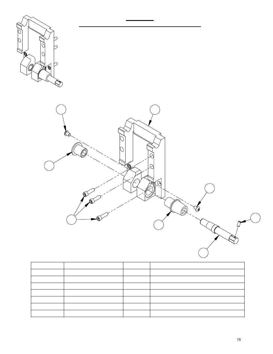 15_qd adapter assmbly, Quick disconnect adapter assembly, Isometric view | M-6 quick disconnect adapter assembly | Diamond Products M-6 User Manual | Page 15 / 24