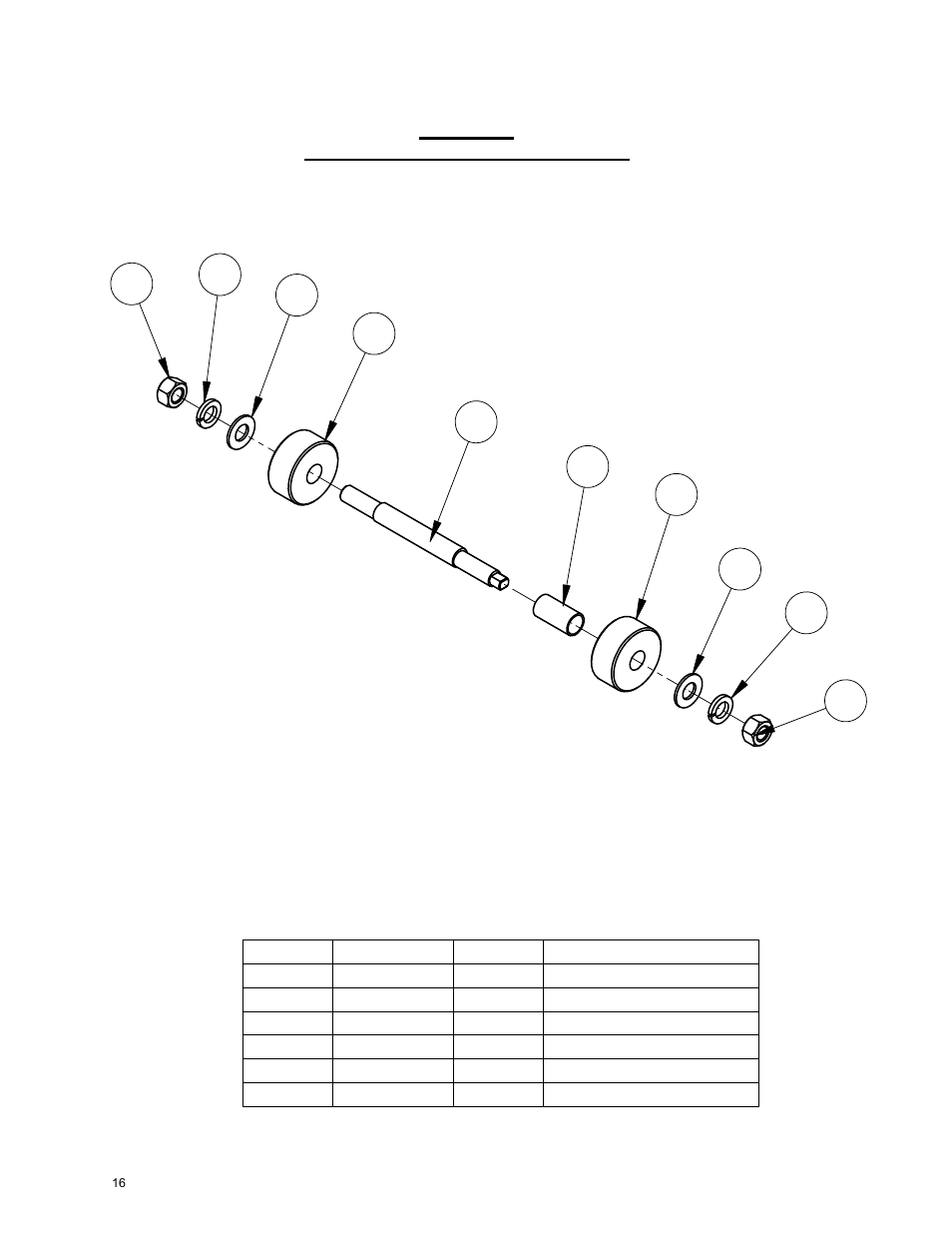 16_adjustable roller assmbly, Adjustable roller assembly | Diamond Products M-6 User Manual | Page 16 / 24