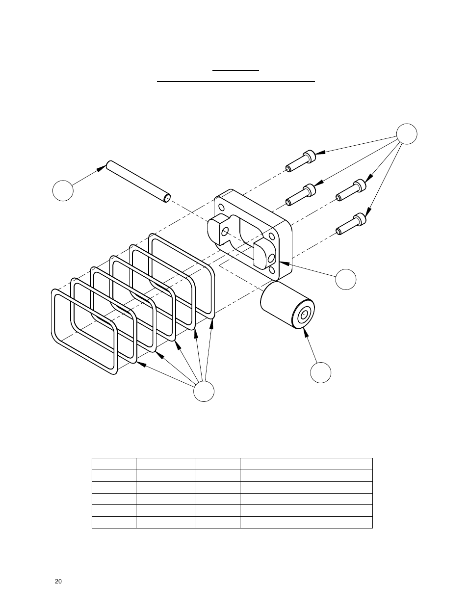 20_sidle roller assmbly, Side roller assembly | Diamond Products M-6 User Manual | Page 20 / 24