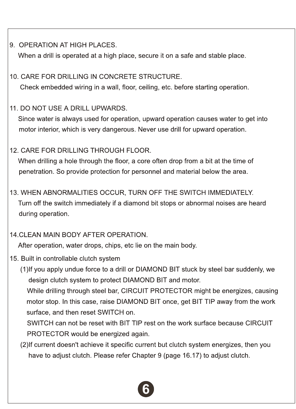 Diamond Products M1AA-15 User Manual | Page 7 / 32