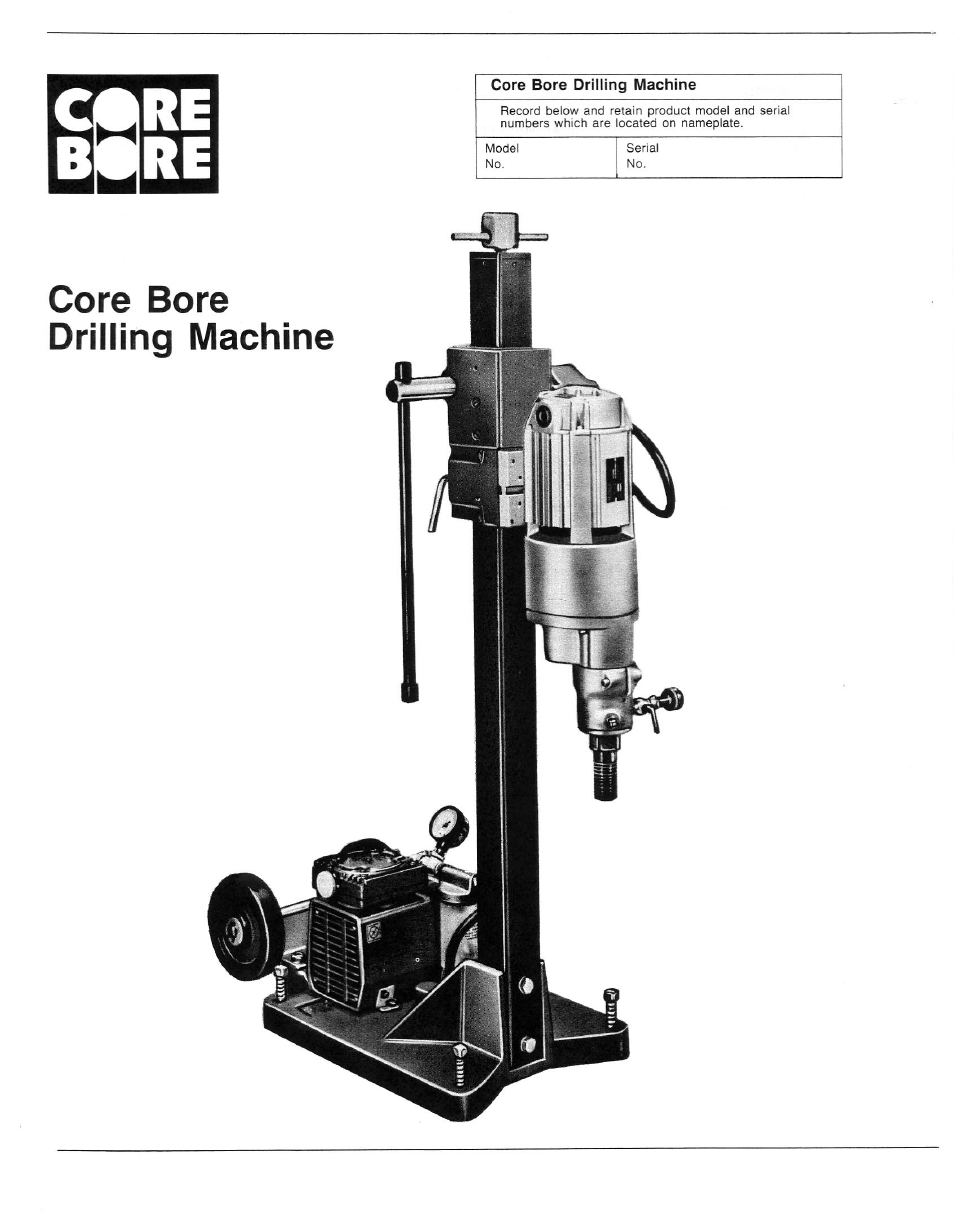 Diamond Products Core Drilling Machines User Manual | Page 2 / 12