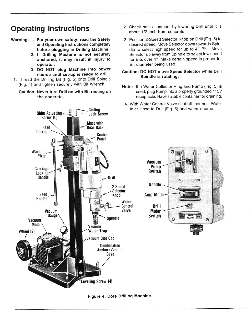 Diamond Products Core Drilling Machines User Manual | Page 4 / 12