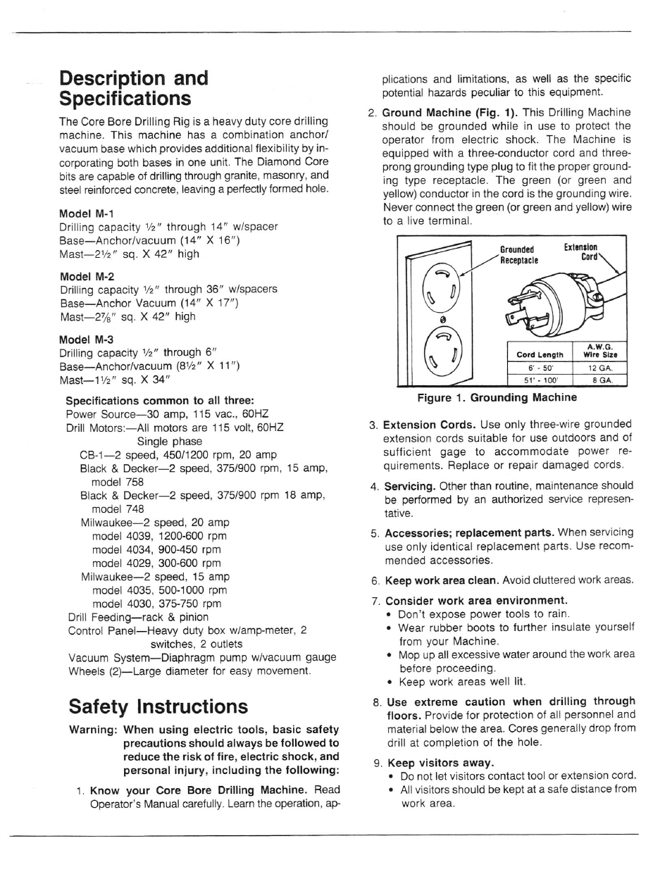 Diamond Products Core Drilling Machines User Manual | Page 5 / 12