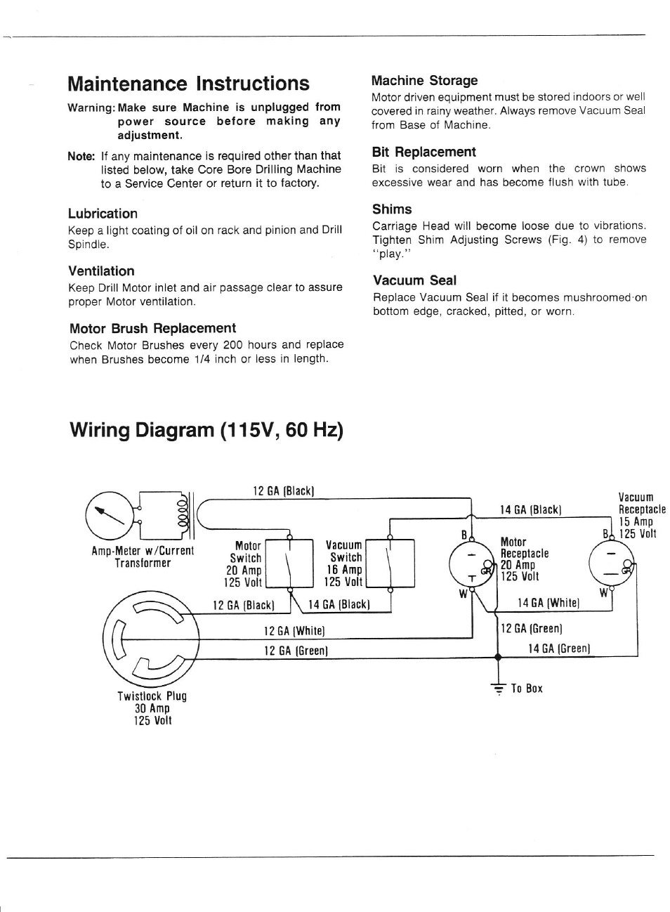 Diamond Products Core Drilling Machines User Manual | Page 9 / 12