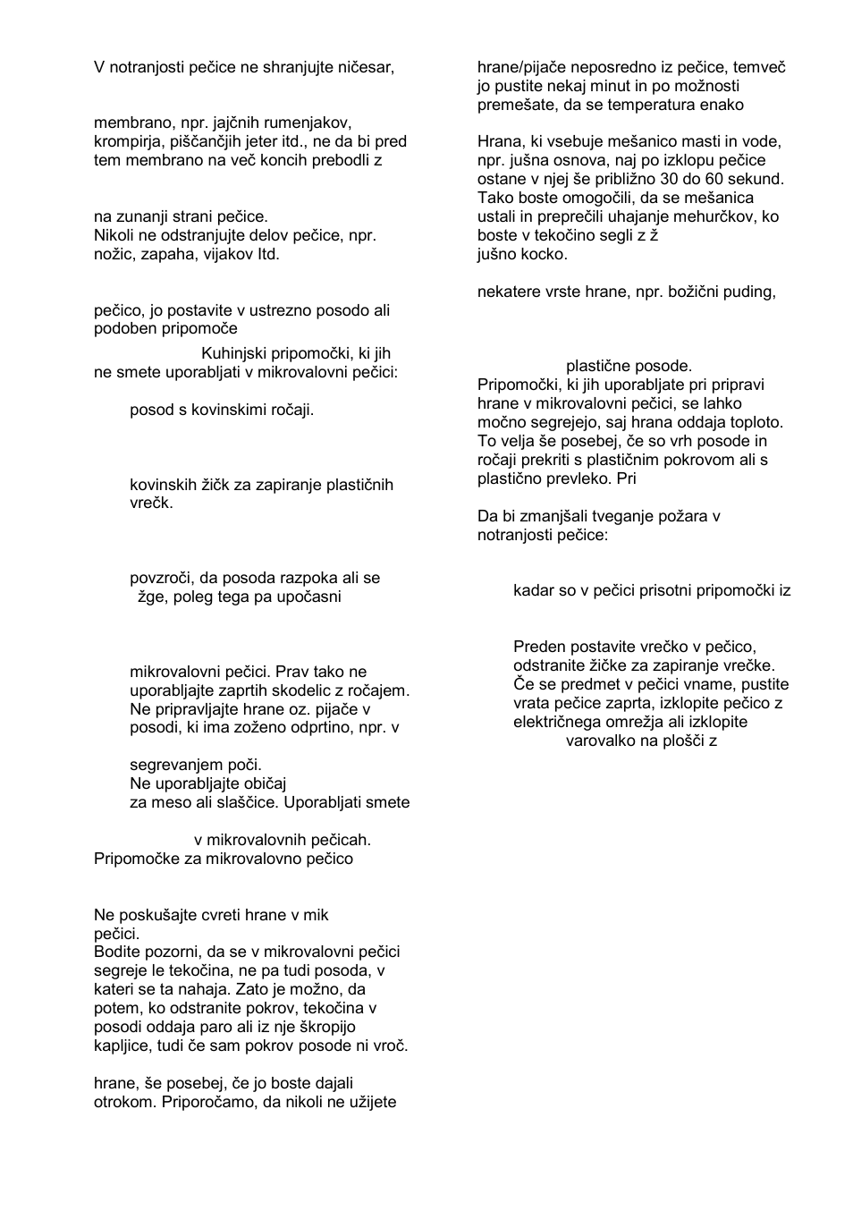 Gorenje MO-20 DSII User Manual | Page 5 / 104