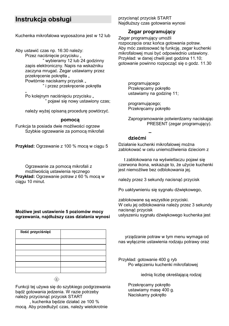 Instrukcja obsługi | Gorenje MO-20 DSII User Manual | Page 52 / 104