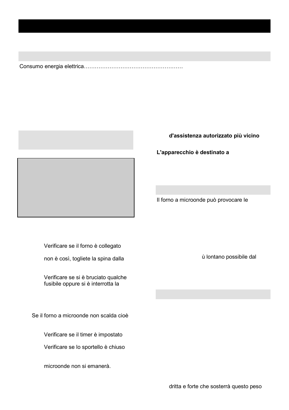 Istruzioni d'uso it, Specificazioni, Prima di chiamare il servizio d'assistenza | Interferenze radio, Posizionamento | Gorenje SMO-23 DGB User Manual | Page 121 / 177