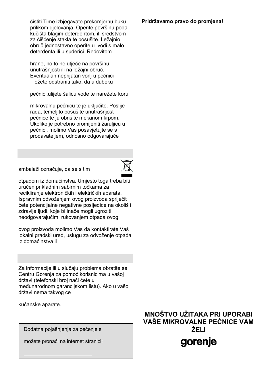 Gorenje SMO-23 DGB User Manual | Page 16 / 177