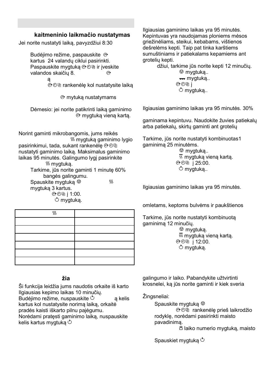 Naudojimo instrukcija | Gorenje SMO-23 DGB User Manual | Page 168 / 177