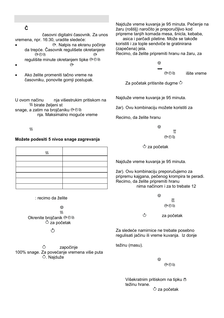 Uputstva za rukovanje | Gorenje SMO-23 DGB User Manual | Page 21 / 177