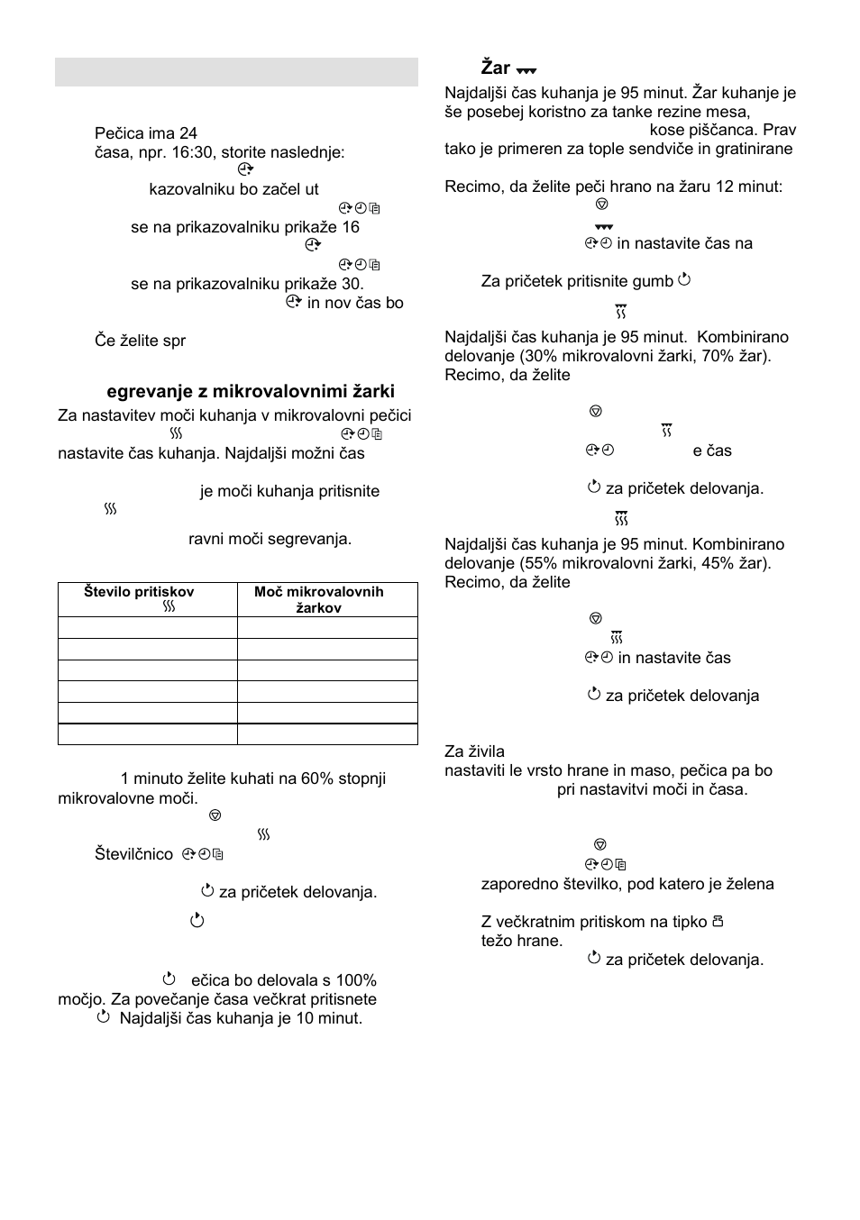 Navodila za upravljanje | Gorenje SMO-23 DGB User Manual | Page 7 / 177