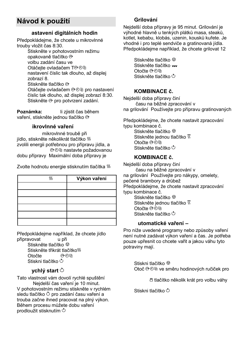 Návod k pouņití | Gorenje SMO-23 DGB User Manual | Page 96 / 177