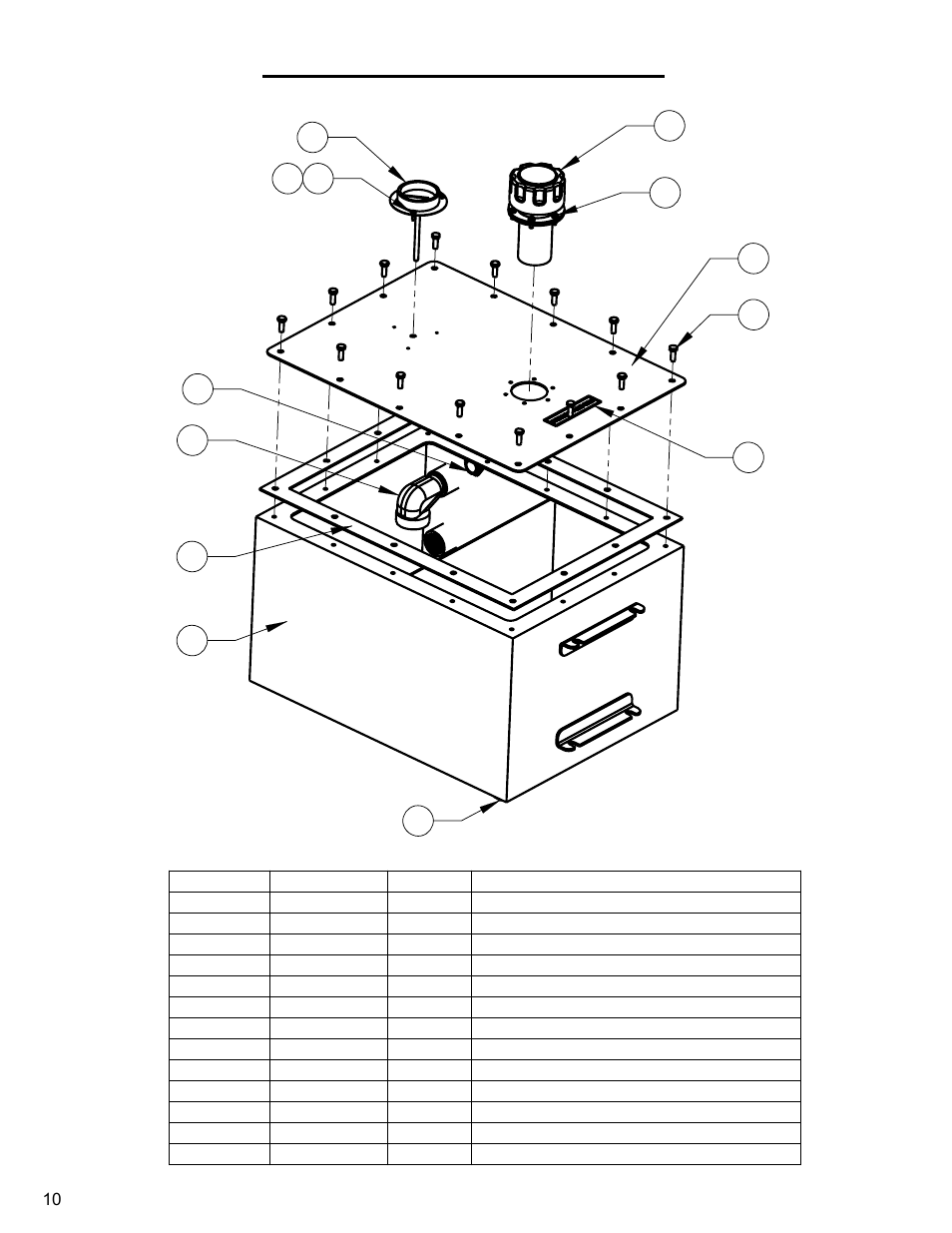 Cb150/240 hydraulic tank | Diamond Products CB240 User Manual | Page 10 / 32