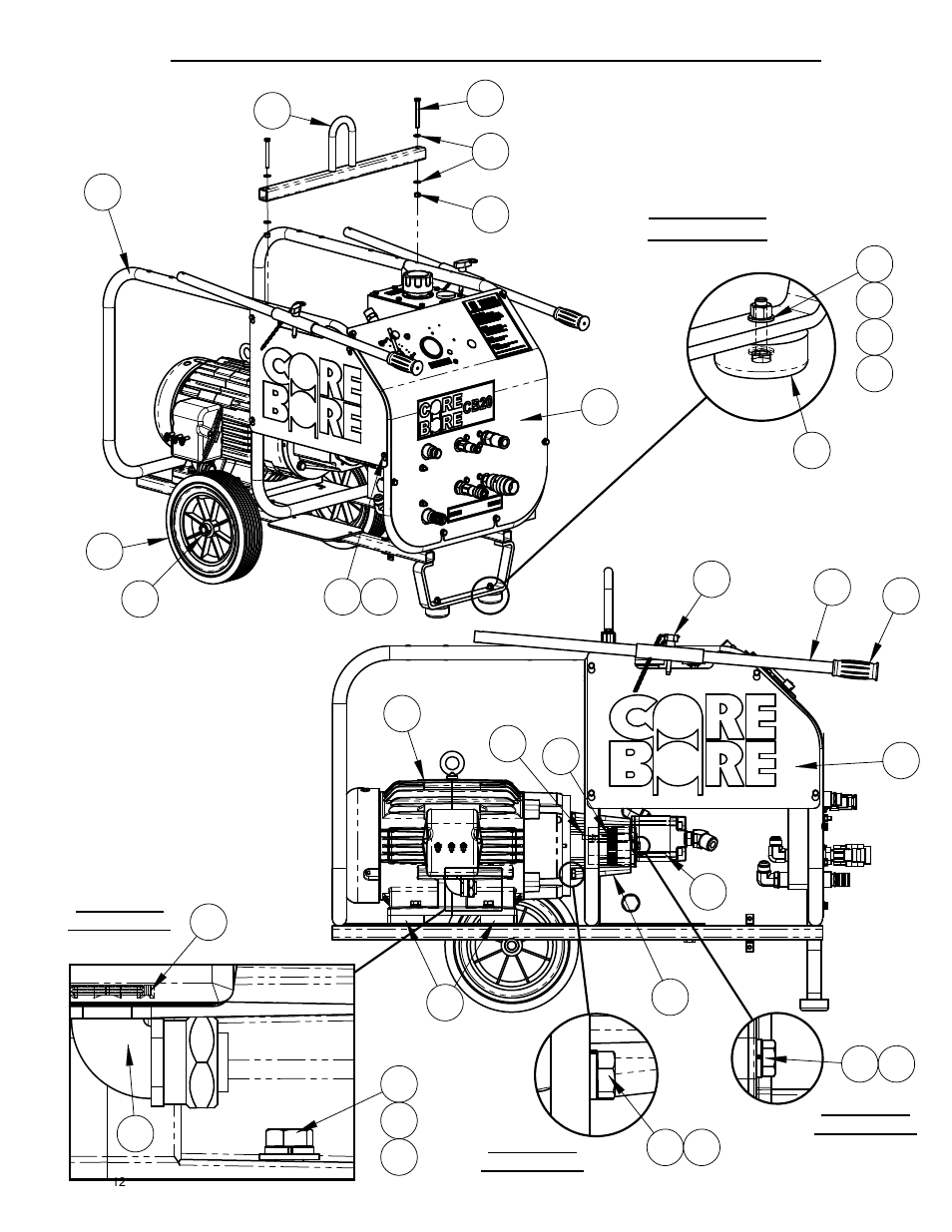 575 hydraulic power supply, 575 volt hydraulic power supply | Diamond Products CB20E-XL User Manual | Page 12 / 44
