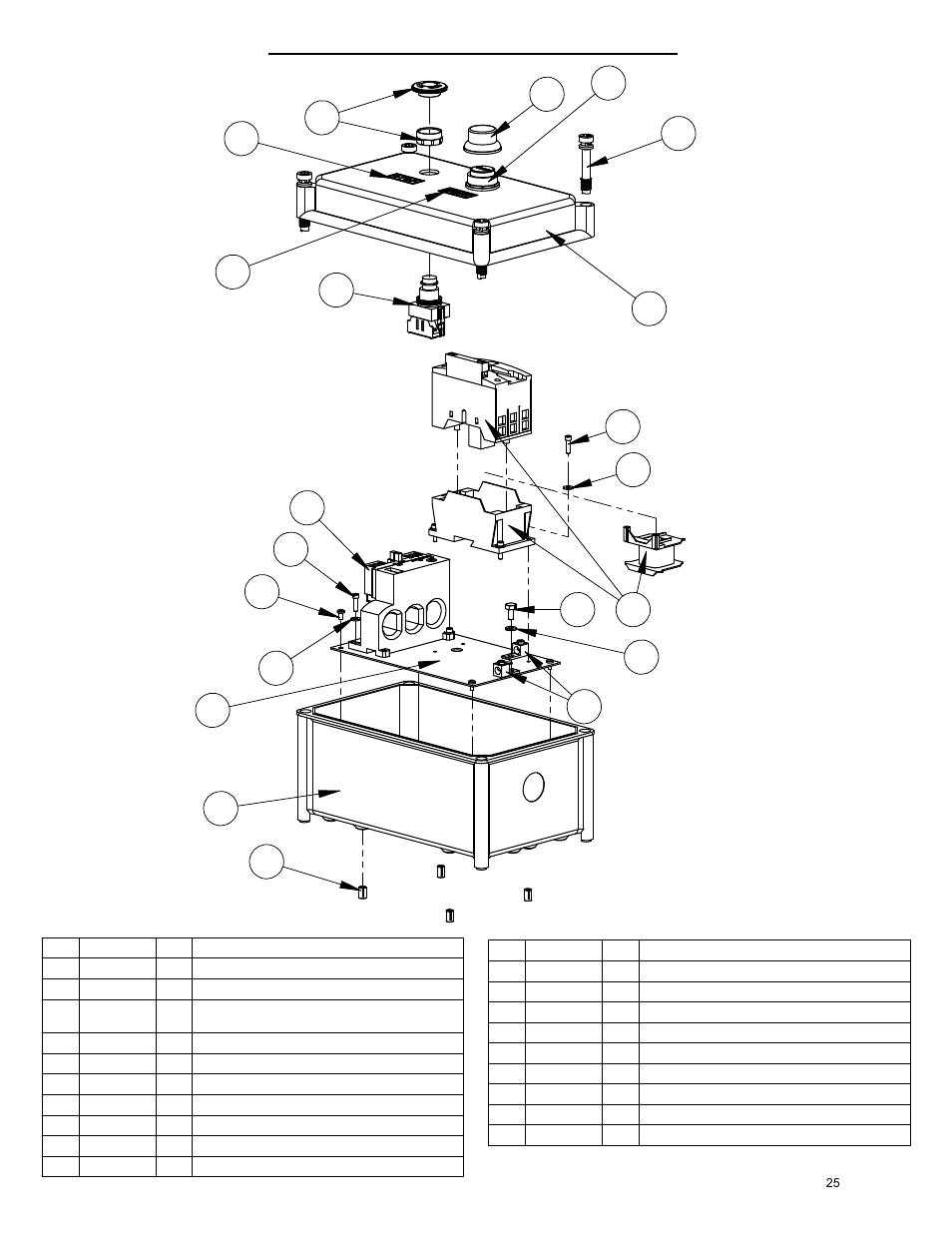 Starter box, 208-240 v | Diamond Products CB20E-XL User Manual | Page 25 / 44
