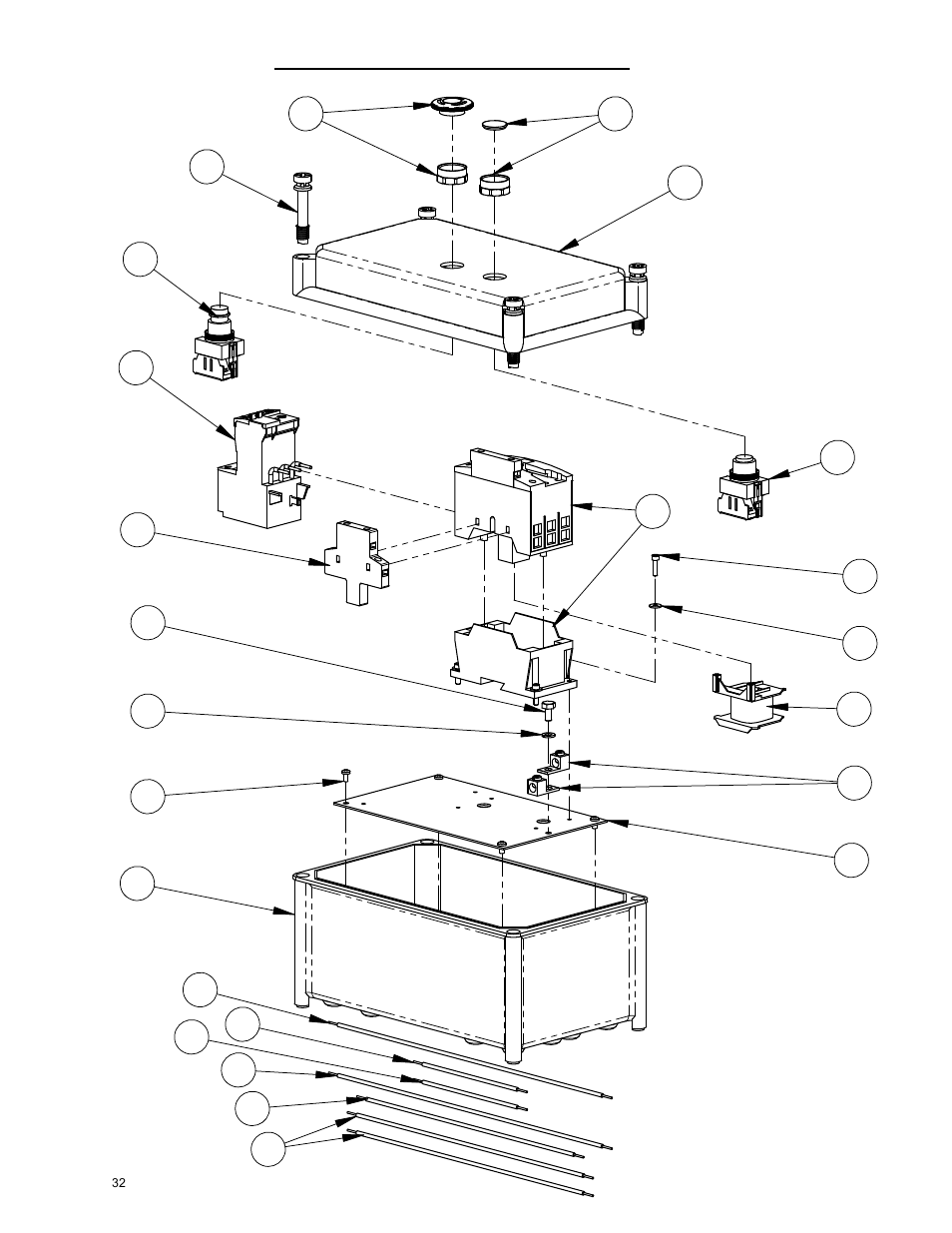 Starter box, 550-600 v | Diamond Products CB20E-XL User Manual | Page 32 / 44