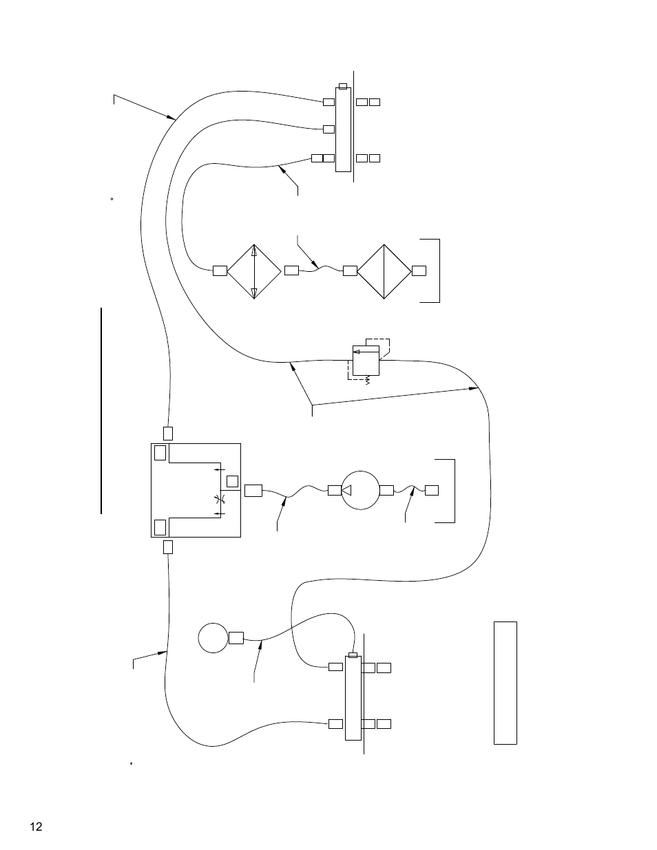 Hydraulic schematic, Return ports, Cb30xl hydraulic schematic | Pressure ports | Diamond Products CB30E-XL User Manual | Page 12 / 40