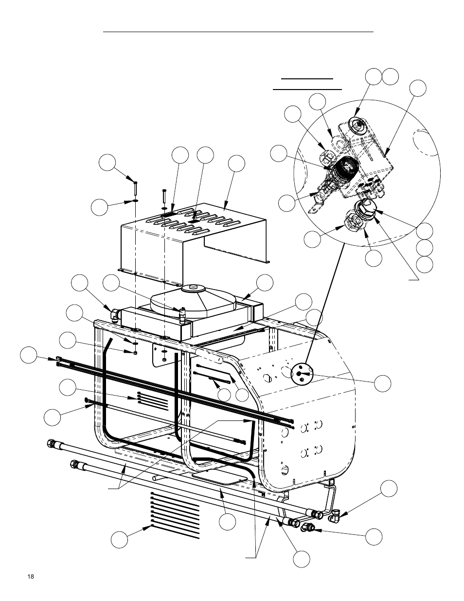 Air to cooler option, Detail a stud, Scale 1 : 1.5 | Ground | Diamond Products CB35BV-XL User Manual | Page 18 / 28