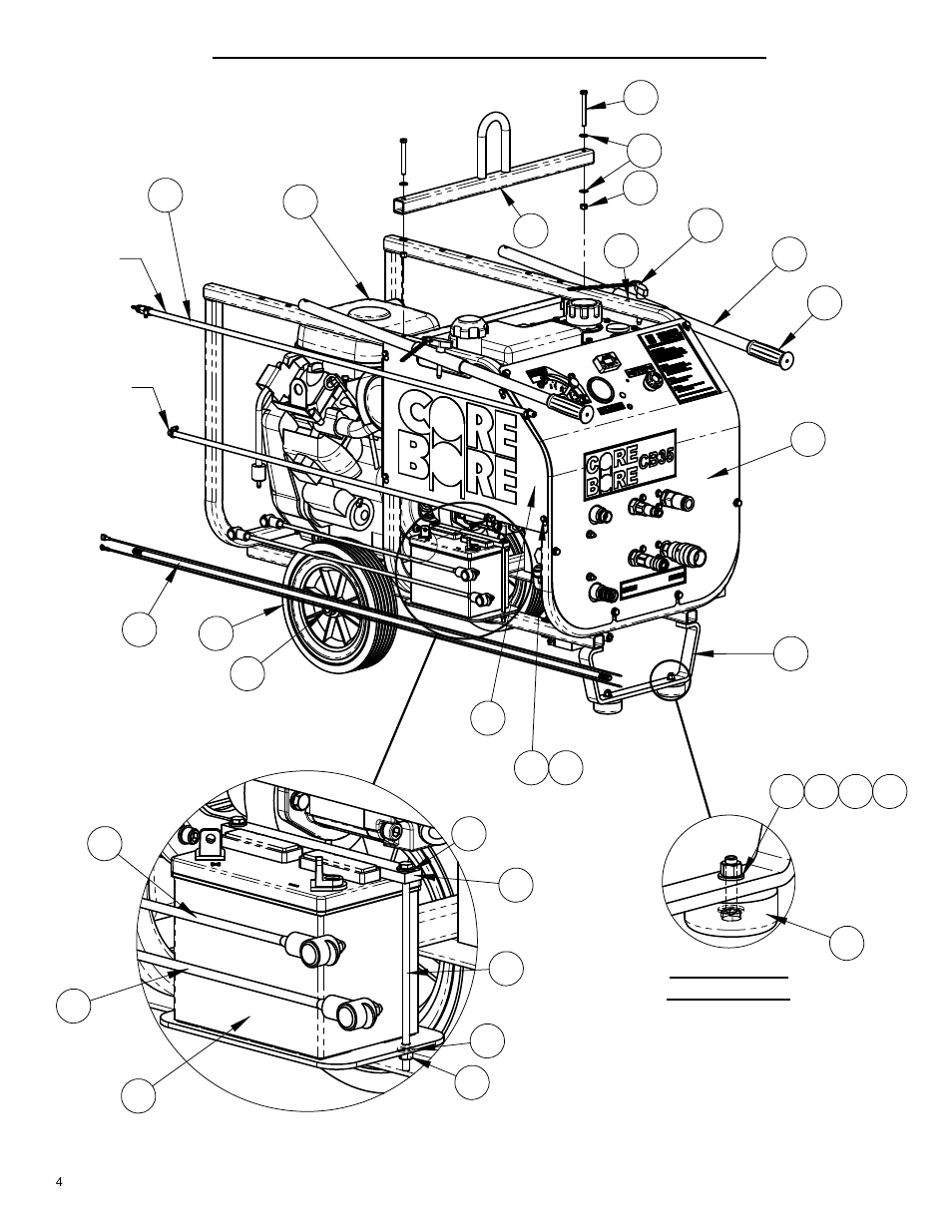 Filter, Line, Detail a scale 1 : 4 | Scale 1 : 3 detail a1 | Diamond Products CB35BV-XL User Manual | Page 4 / 28
