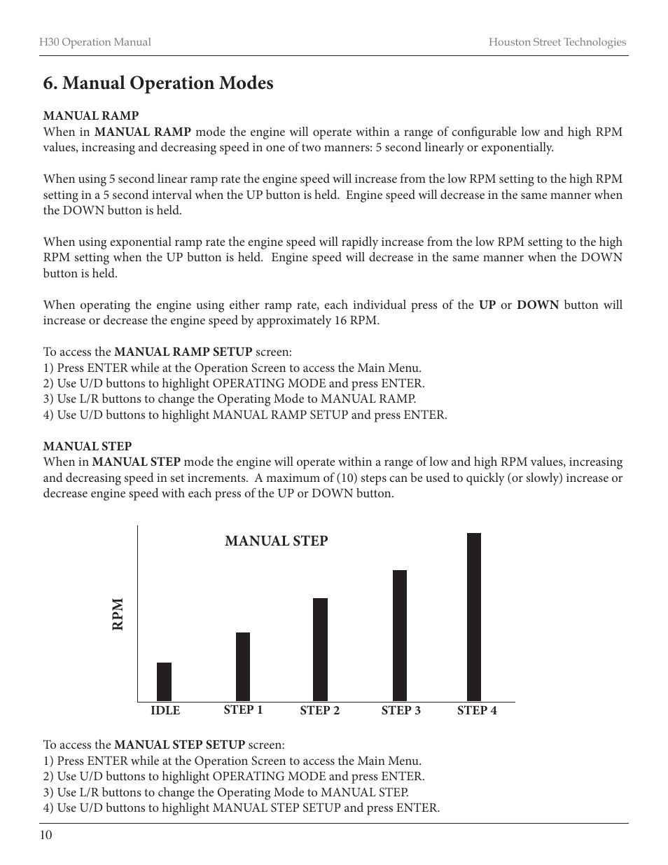 Manual operation modes | Diamond Products CB66DS User Manual | Page 30 / 44